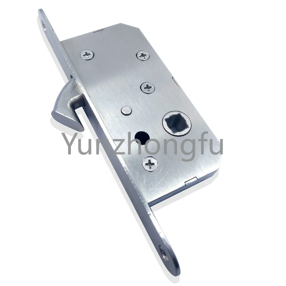 aluminum alloy Framed glass door lock mortise hook 35mm 50mm stainless steel sliding door hook lock