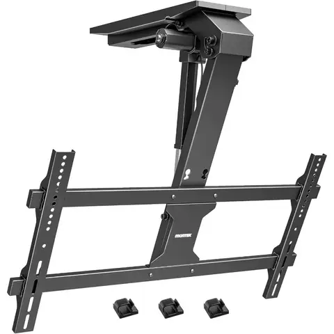 Motorized Ceiling TV Mount with Remote for 4386 Inch TVs Electric TV Mount Motorized Drop Down for Flat and Pitched Roof Holds