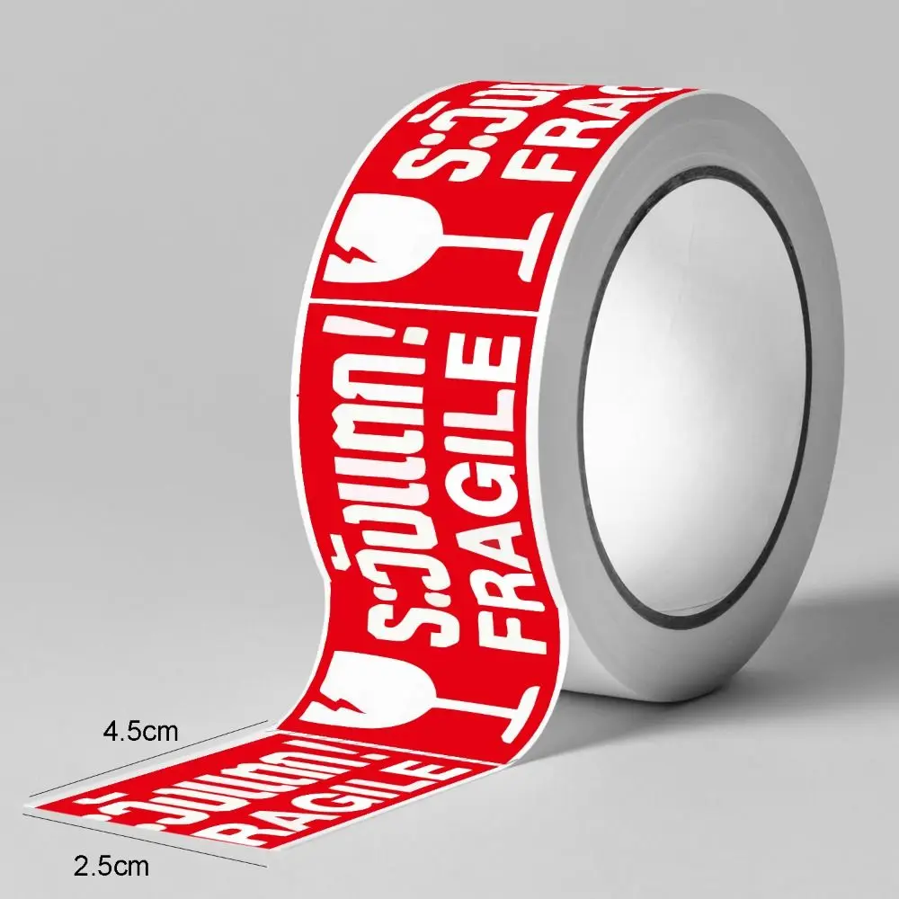 250 قطعة/لفة 25x45 مللي متر ملصق تحذير هش علامة خاصة السلع السريعة ملصق طرف هش لتقوم بها بنفسك الشحن يرجى التعامل مع الرعاية