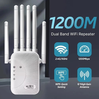 WiFi Repeater 1200Mbps Dual Band Wireless Amplifier 2.4G 5GHz Network Long Range Signal Booster Antenna Network Amplifier Router