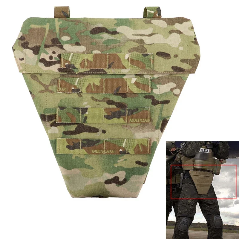 Tactical Vest Crotch Protection Airsoft Modular Hunting Vest Outdoor Air Gun Protection Lower Abdomen Platform Pouch