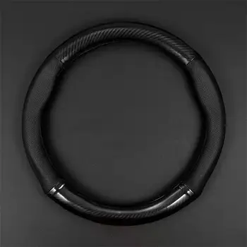 Nový univerzální kryt volantu do auta z uhlíkových vláken, trojrozměrný protiskluzový kryt a módní doplňky do auta 8 nejlepší prodej Kryt volantu W204 - №8