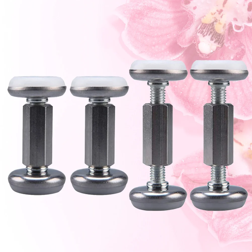 

4Pcs Stainless Steel Bedside Fixers Anti-Sloshing Adjustable Wall Stabilizer Home Supplies Sturdy Anti-Slip Tool for Bed Sofa