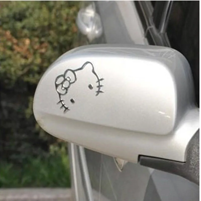 

3D Kawaii Hello Kitty Car Sticker Cartoon Cute Motorcycle Computer Decoration Water Sticker Motorcycle Car Accessories Decoratio