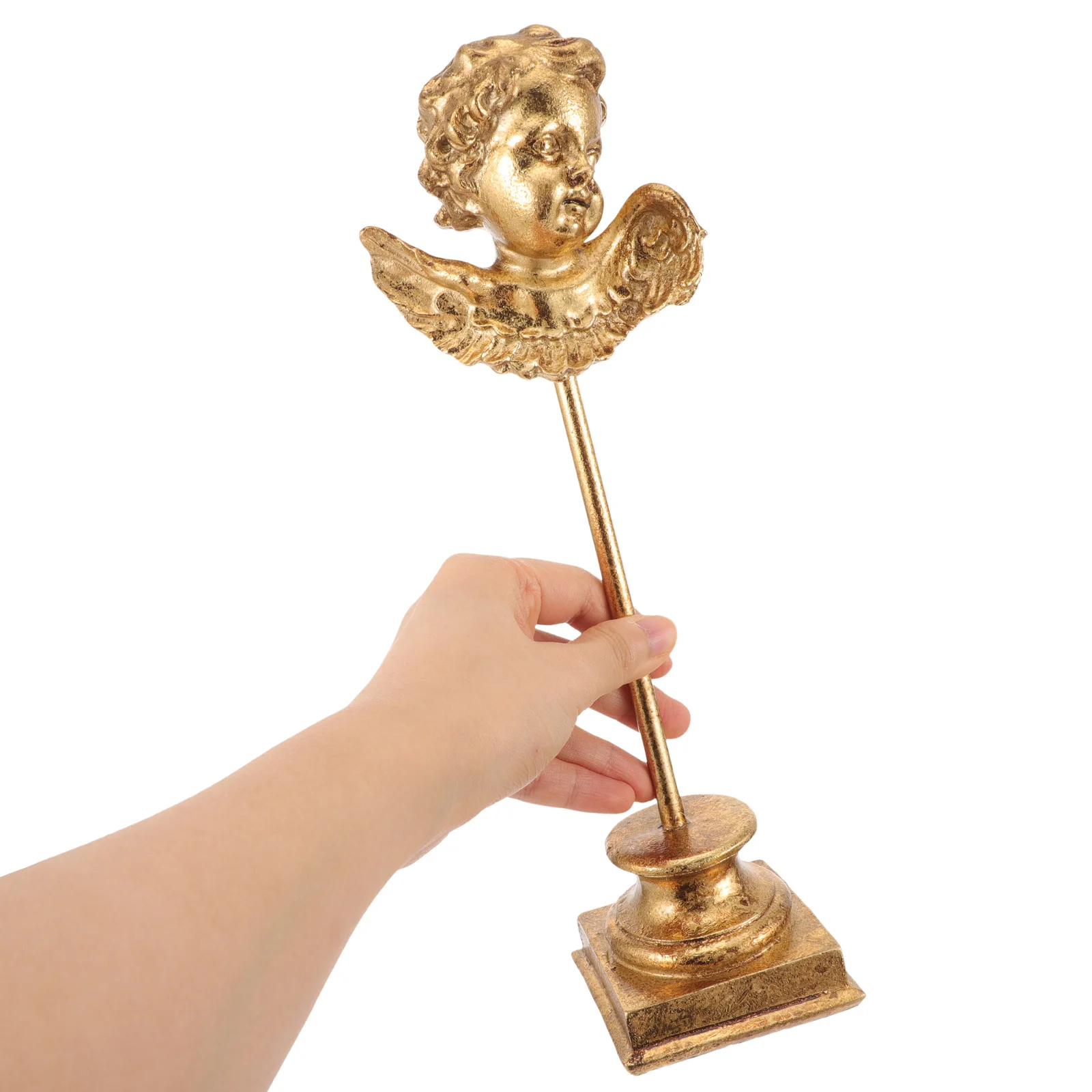 

Small Resin Angel Statue Decoration for Desk Shelf Bedroom Living Room Desktop Tabletop Decor Angel Statue Resin