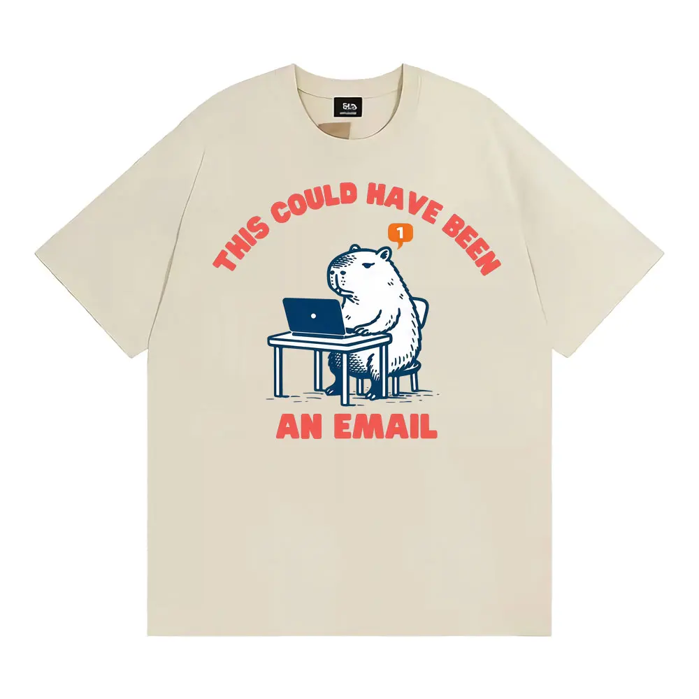 This Could Have Been An Email T-Shirts Funny Office Humor T Shirt Men's Clothing Vintage Summer Comfort Loose T-shirt Streetwear