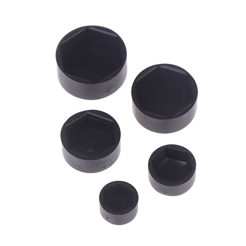 20 pçs porca hexagonal cabeça plana tampa protetora de plástico parafuso hexagonal externo cabeça baixa tampa decorativa capa à prova de poeira