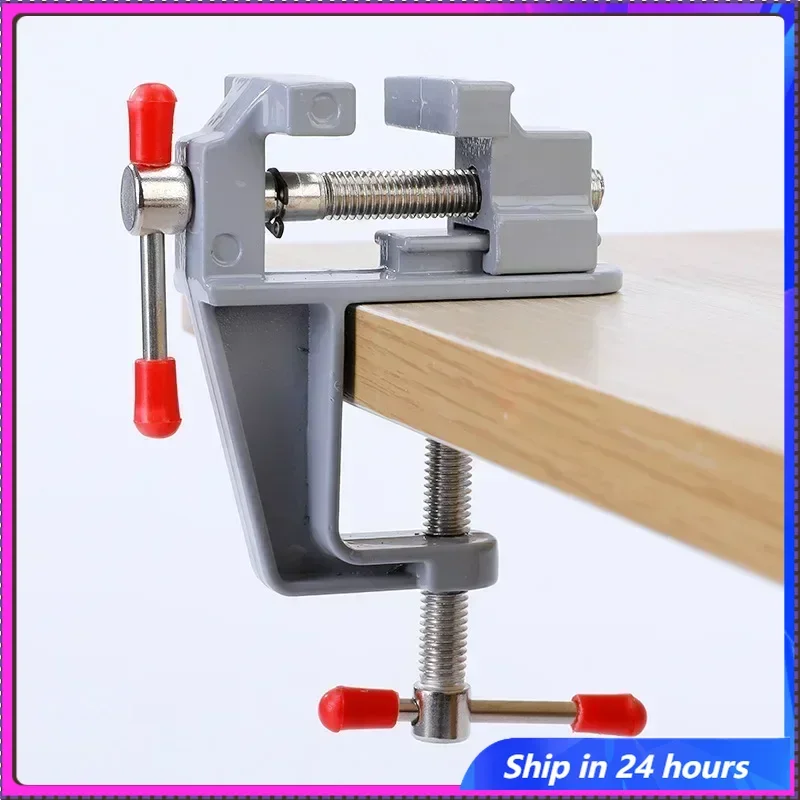 

Mini Bench Vise Muliti-Funcational 3.5MM Aluminum Miniature Small Jewelers Hobby Clamp On Table Flat Pliers Tool Vice