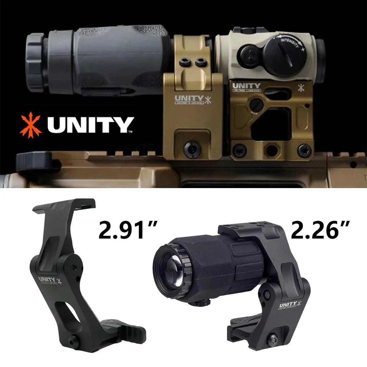

Крепление UNITY Fast MONI FTC 2,26 дюйма 2,91 дюйма для EOTECH G33 G43 G45 3XMAG-1 3X-C 6XMAG, крепление для оптической лупы