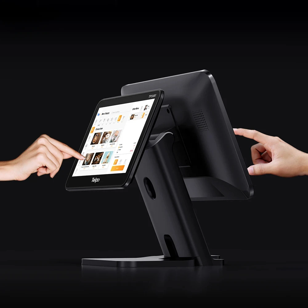 retail android dual touch screen point of sale pos terminal cashier machine for sale