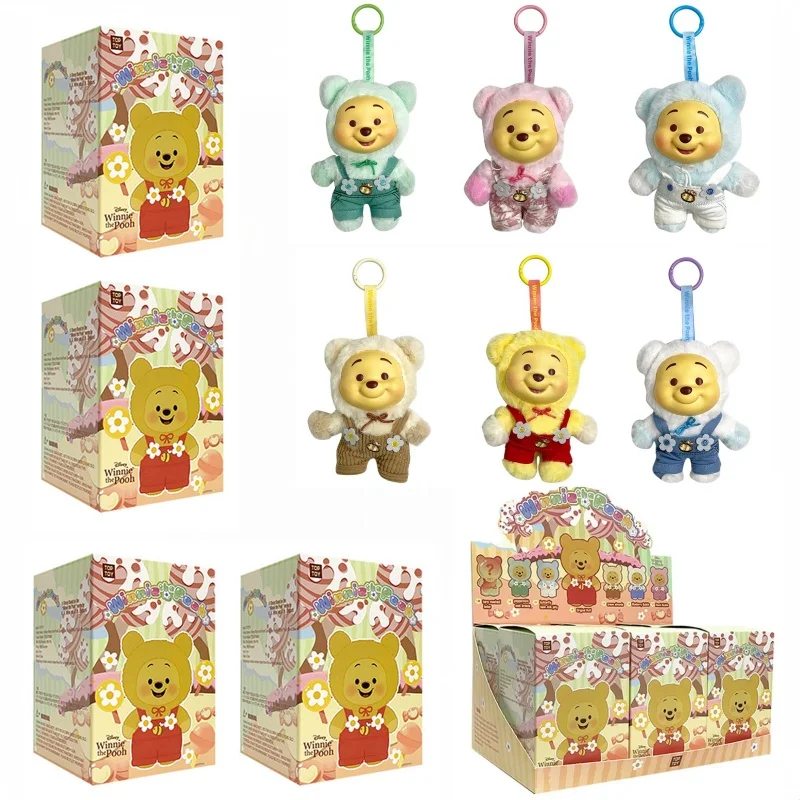 

Новая серия конфет Disney Winnie The Pooh 2026 года, коллекционная фигурка-подвеска с милым виниловым лицом, модная игрушка-медвежонок Пупу, рождественский подарок