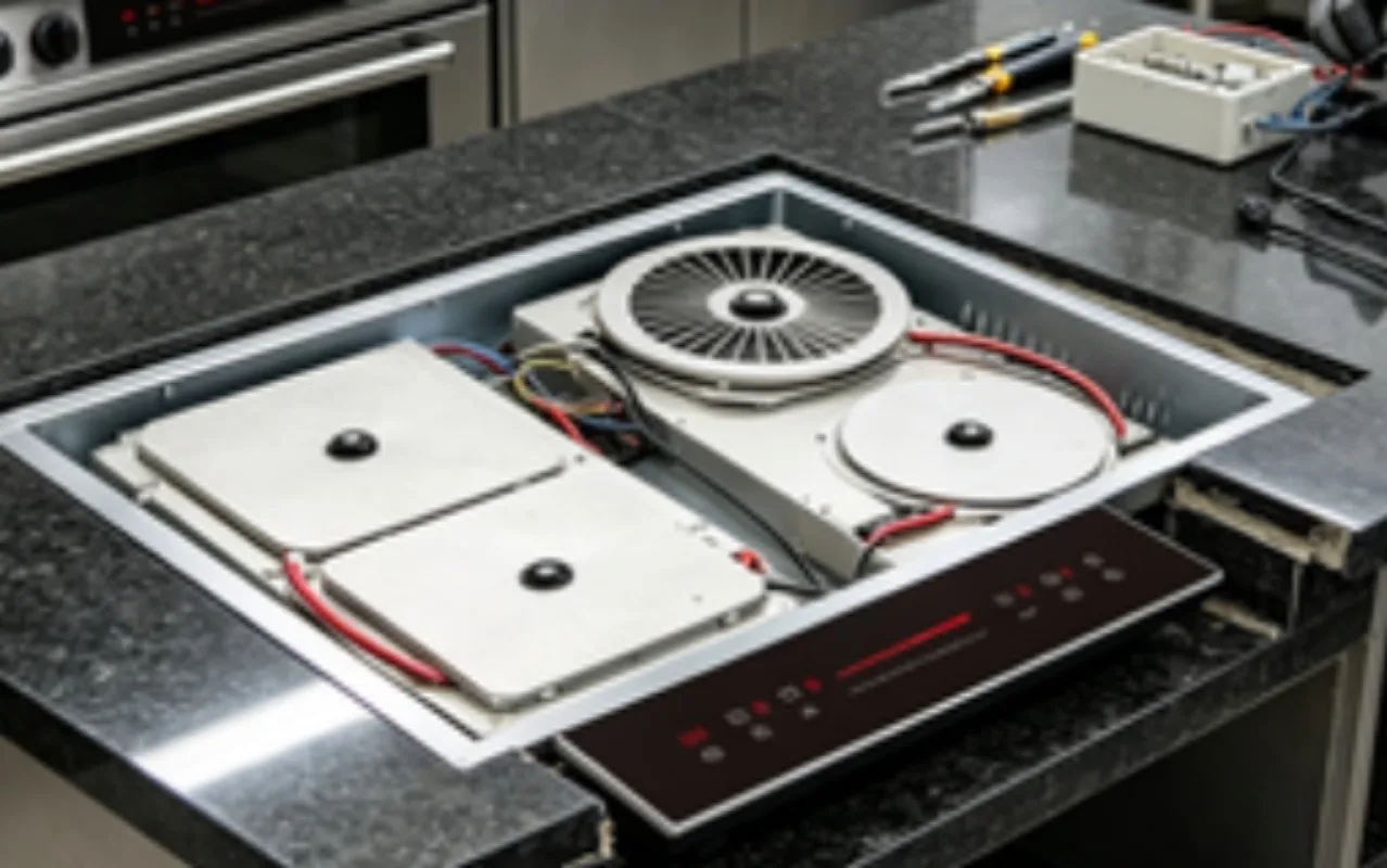 Invisible Under‑Granite Induction Hob, Hidden Built‑in Magnetic Cooktop, Commercial Ceramic Countertop Stovetop