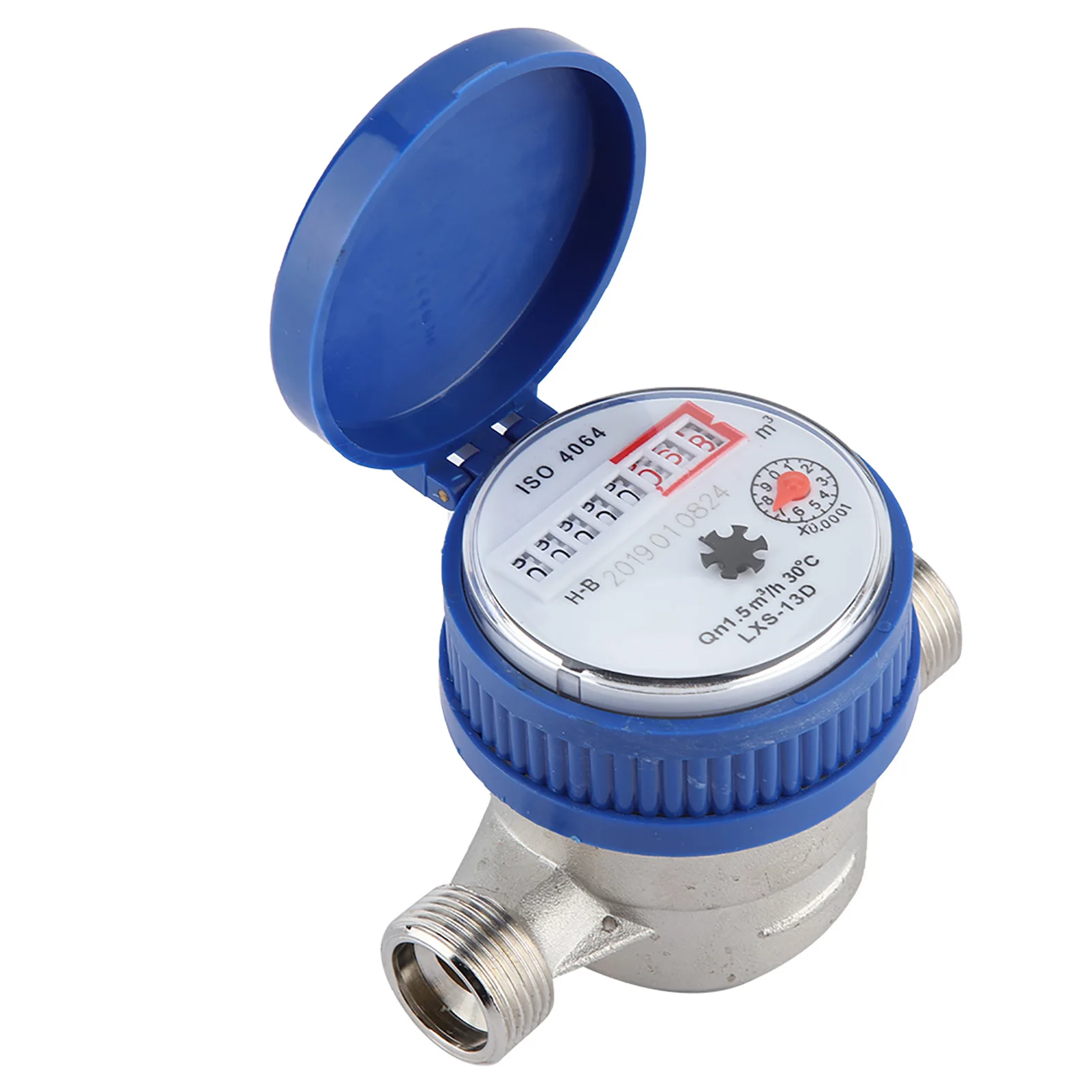 Copper 1.5m3/h 0-40℃ Mechanical Water Meter 15mm 1/2 inch Water  Gauge Mechanical Water Meter Water  Meter Watermeter