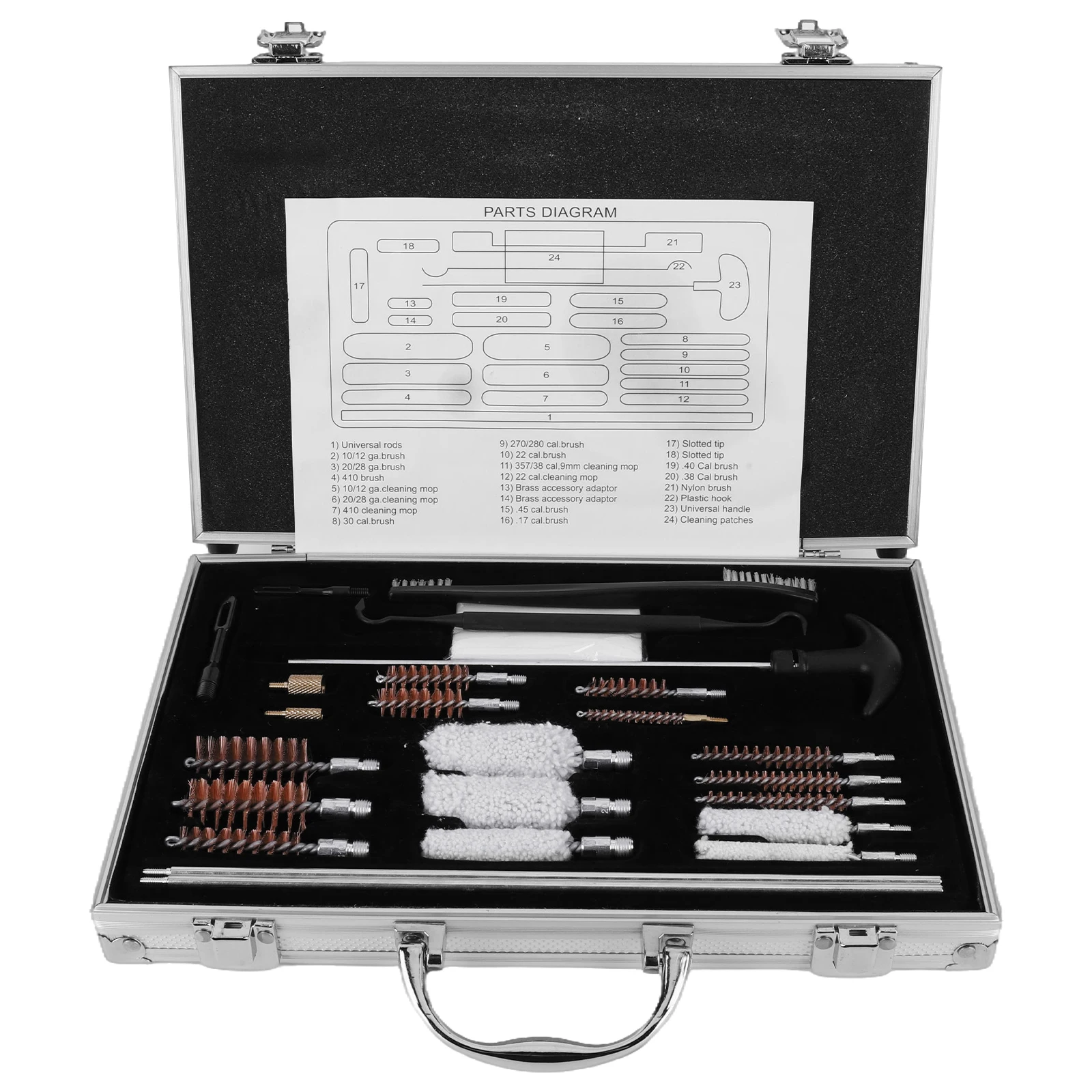 

Gun Brush Accessories Gun Barrel Brush Box Set Kit Barrel Brush Tool for Rifle Pistol Handgun Shotgun Cleaning Kit Tool