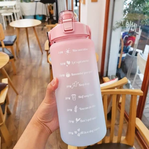 Water bottle 2 liters stay hydrated motivated to the Plastic Leakage Sports Bottle Remove Sports Outdoor Fitness Office Interior 8 Main Sales Water bottle 2 liters - №2
