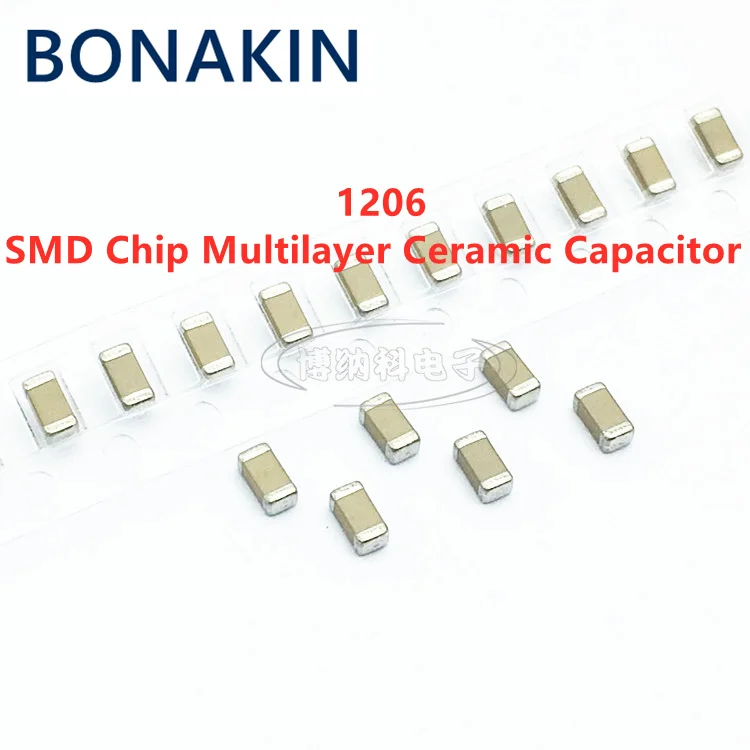 20PCS 1206 33UF 336M 6.3V 10V 16V 25V 50V X7R MLCC ±20% SMD Chip Multilayer Ceramic Capacitor