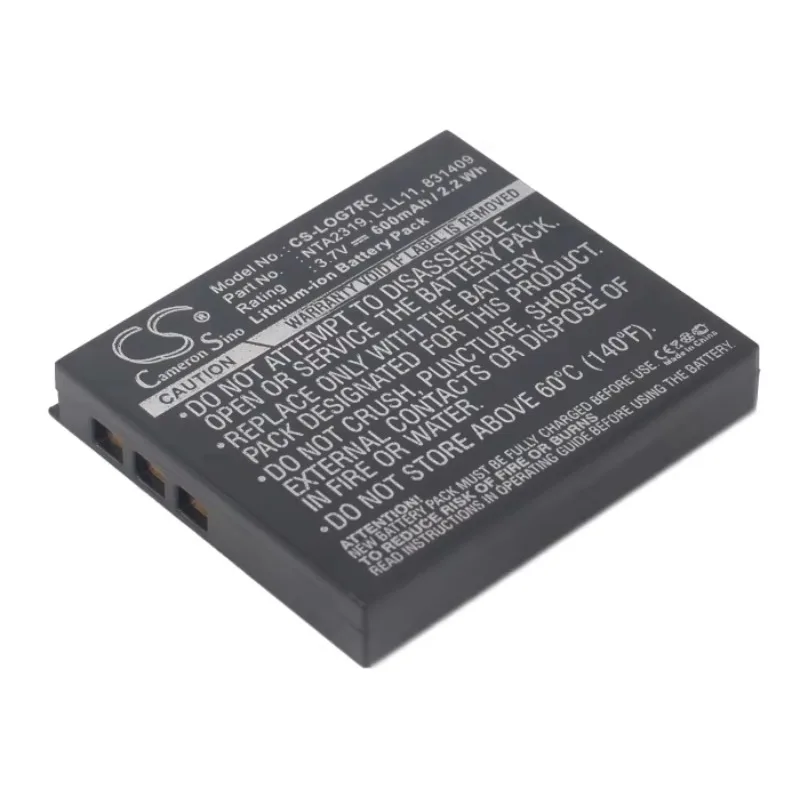 

100% НОВЫЙ аккумулятор 3.7V 600mAh L-LL11, NTA2319, 831409, 190310-1000, 190310-1001 для беспроводной лазерной мыши Logitech G7, M-RBQ124, M-RBQ124