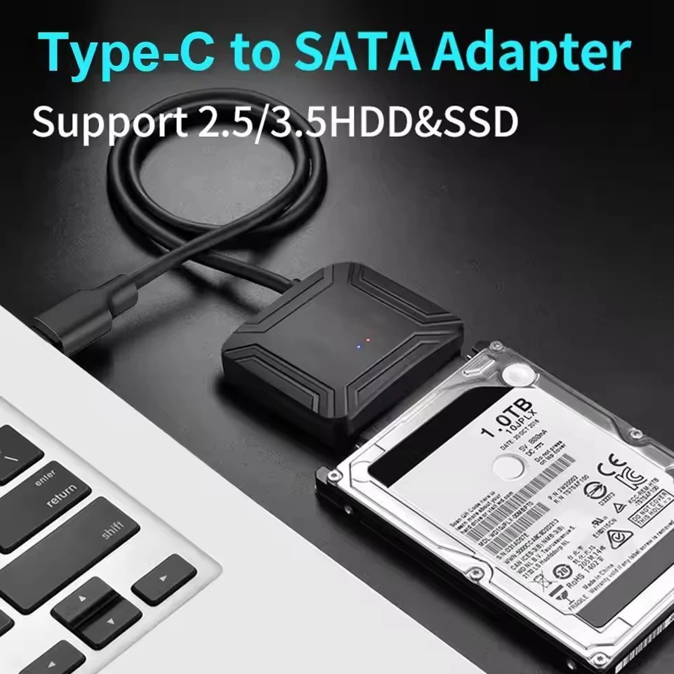 Congdi USB 3.0 To SATA Cable Sata III To USB Adapter Converter Cables Support 2.5/3.5 Inch External SSD HDD Adapter Hard Drive
