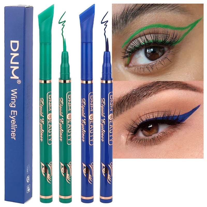 Red Matte Liquid Eyeliner Pen 12 Colors Makeup Waterproof Quickly Drying Smooth Ultra-thin Eye Liner Wing Tips Cosmetics