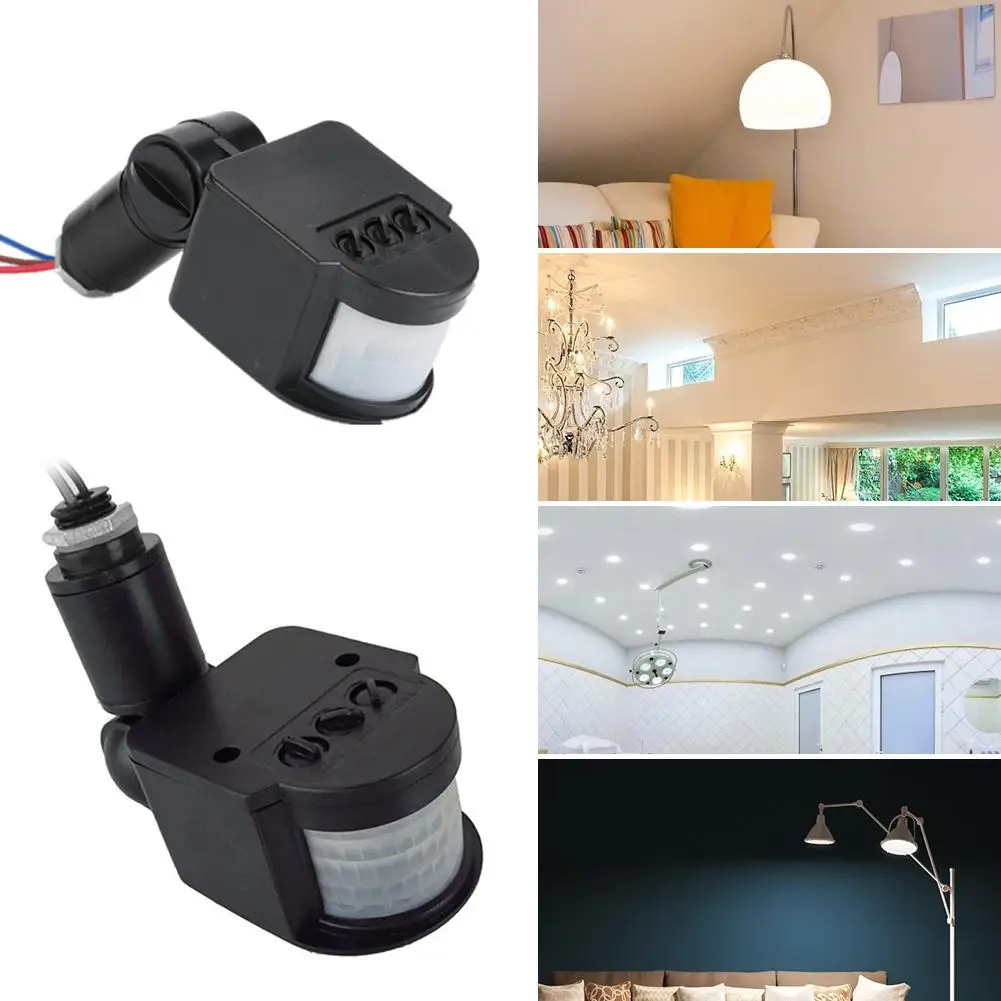 

Infrared Wall Light Switch Outdoor Automatic PIR Motion Sensor Detector AC Solar LED Security Flood Light Spotlight