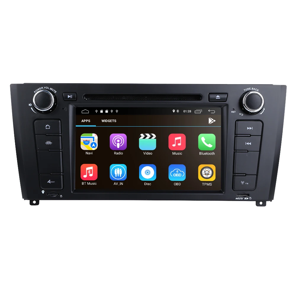 Android Car DVD Radio Stereo Player for BMW E81 Hatchback E82 Coupe E87 1Series Convertible E88 DSP 1Din GPS Navigation BT Wifi