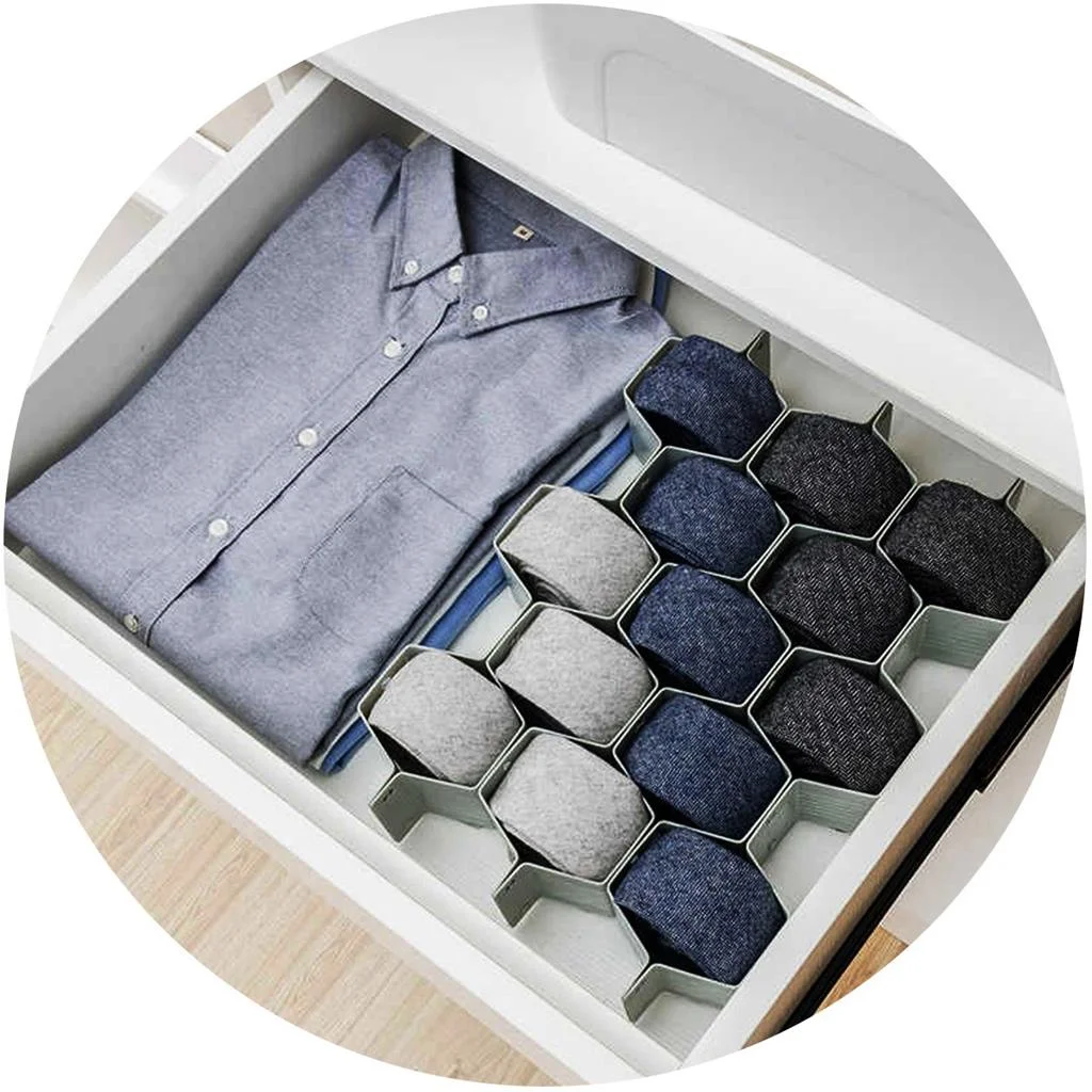 8 PCs Dividing Hive Organizer Drawer/Underwear