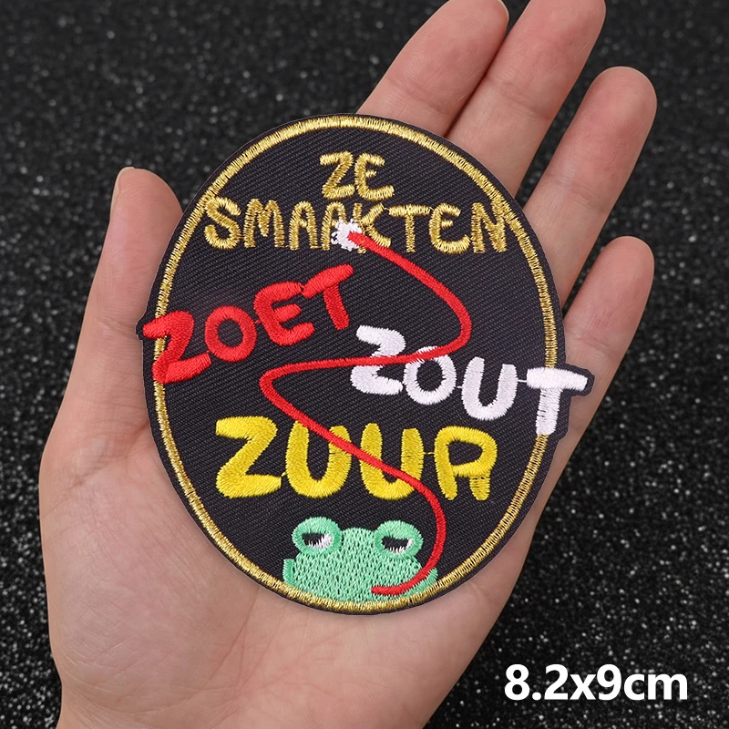 Oeteldonk embleem strijk-op borduurwerk patch Nederlandse carnavalspatch voor kleding ex op het bier applicatie opnaaibadges STELT ME AON