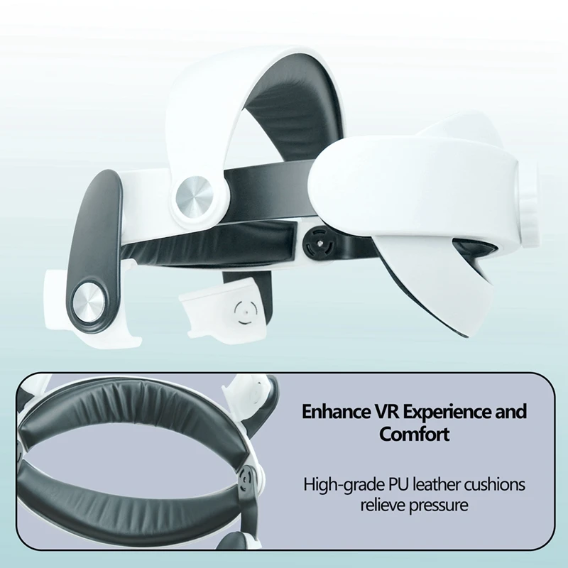 Cinghia per la testa regolabile per Vision Pro, migliora gli accessori VR per cuffie in spugna confortevoli e sostituibili