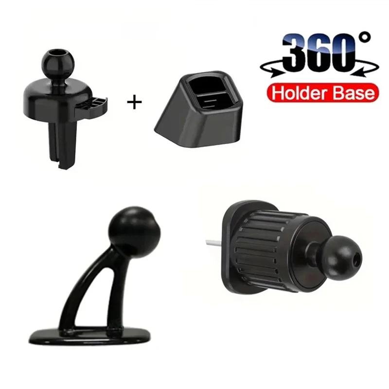 

17mm Ball Head Car Phone Holder Base for Auto Dashboard Air Vent Mobile Phone Stand Support Parts Phone Stand Base Fixing Clip