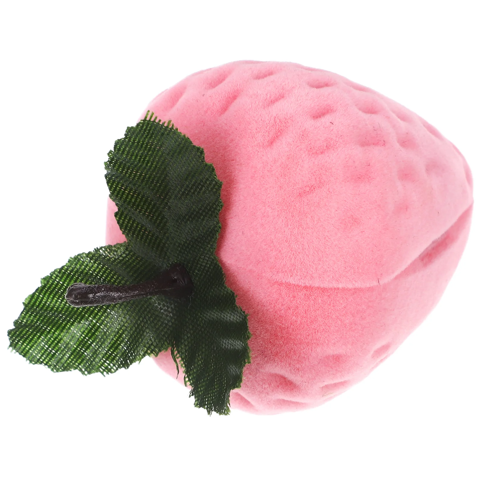 

Портативная коробка для колец в форме клубники, футляр для ювелирных изделий для колец, ожерелий, сережек, компактная дорожная подарочная коробка для хранения ювелирных изделий для нее