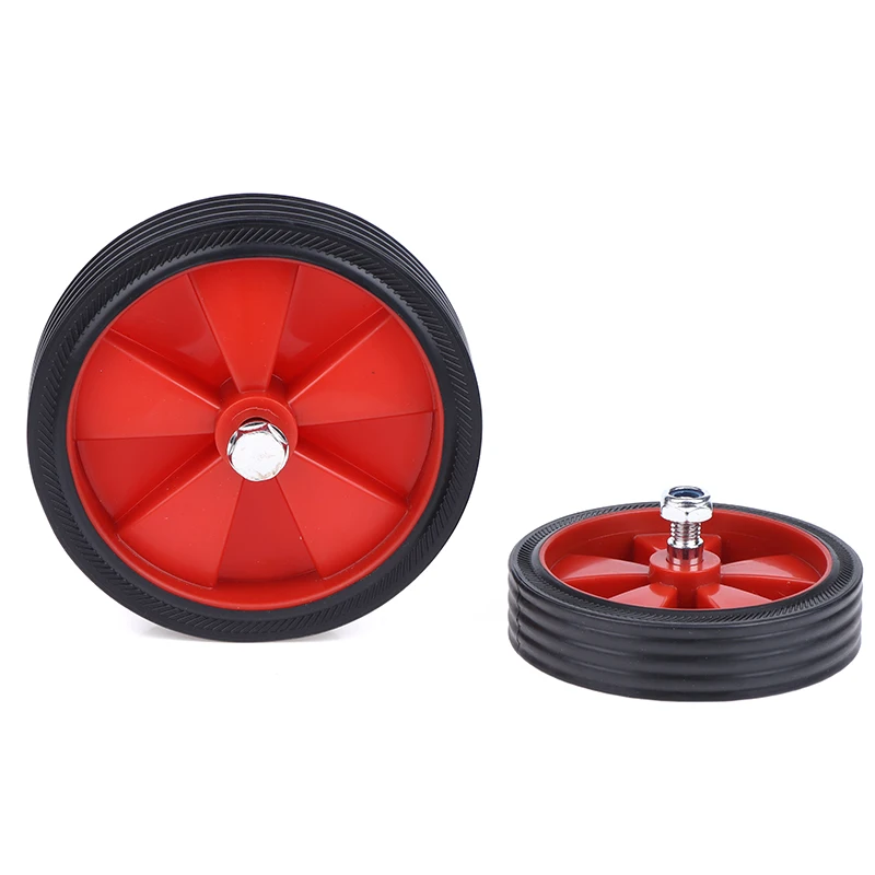 2Pcs Red+Black Wheel Replacement Air Compressor 5/6 Inch Air Compressor Accessories Caster Wheels With Screws For Air Pumps