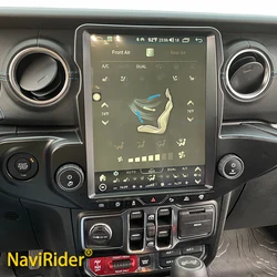 8GB+256GB Android 13 Vertical Screen Car Radio For JEEP Wrangler JL 2018 - 2021 Head Unit multimedia Car GPS Navigation Stereo