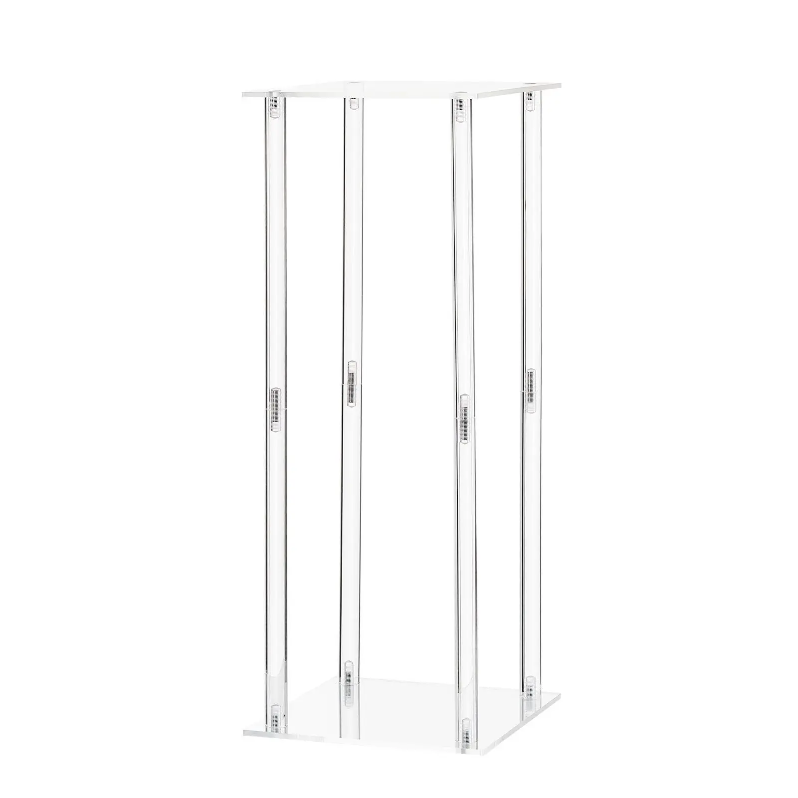 Wedding Flower Stand, 10PCS 19.69-inch Column Flower Stand, Floral Stands with Acrylic Laminate, Cylindrical Cubic Floral Display Rack for Wedding, Party, Birthday, Home, Centerpiece Stands