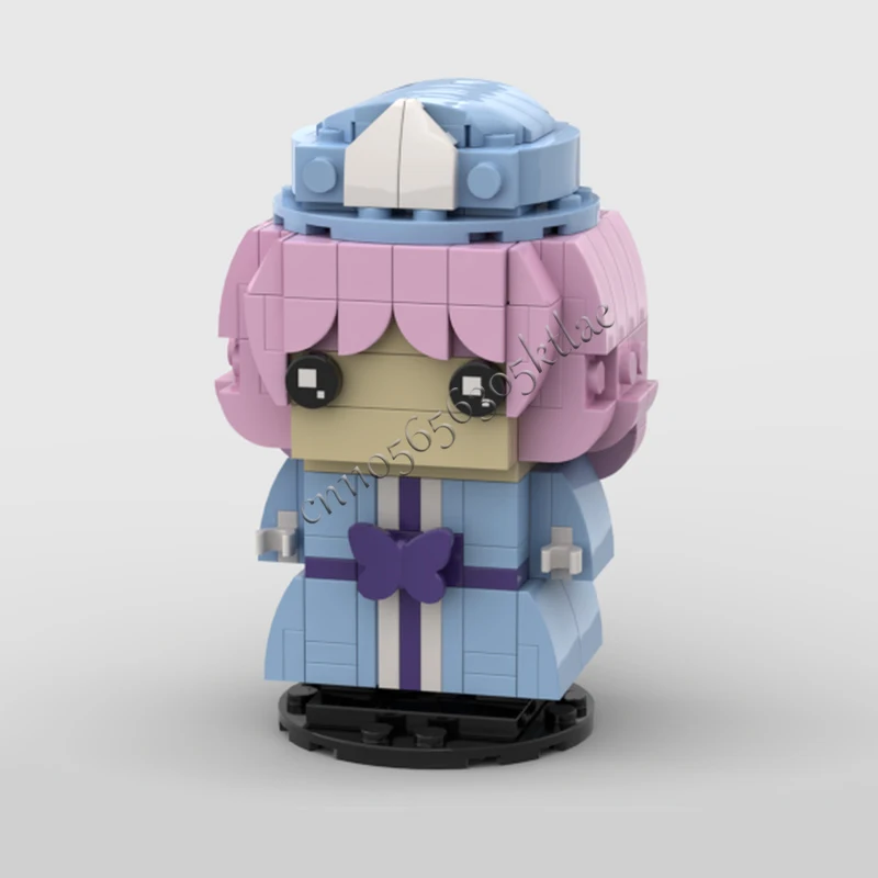 206PCS MOC Classic Cartoon Figure Touhou - Yuyuko Regali Modello Puzzle personalizzato Architettura Educazione fai da te Assemblaggio Set Giocattoli Regali
