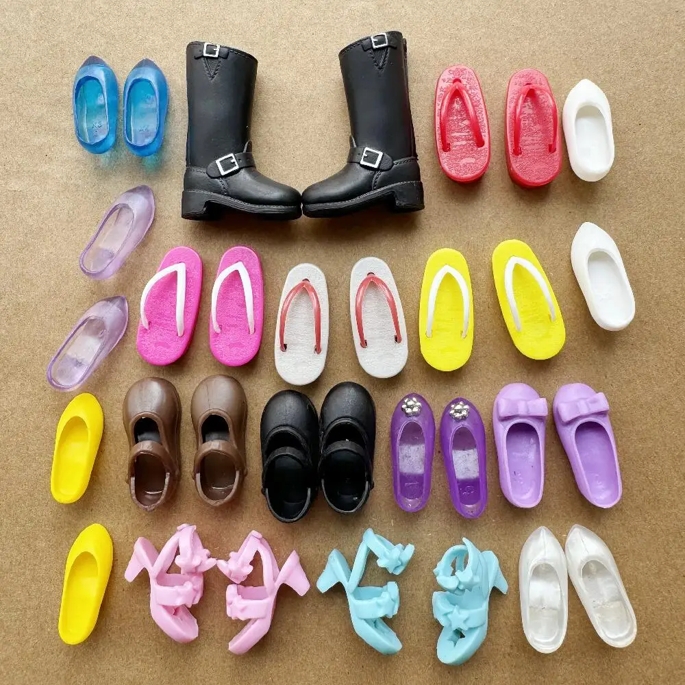 1/6 Scale DIY Licca Doll Shoes Japanese Sandals High Heel & Flat Feet Footwear Idol Men Dolls Girls Bodies Doll Accessories