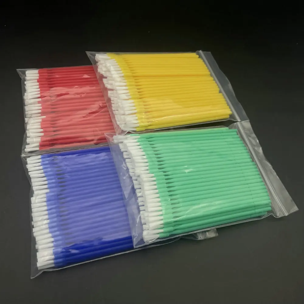 100pcs Dental Lab Long Disposable Micro Applicators Brushes Dental Brush