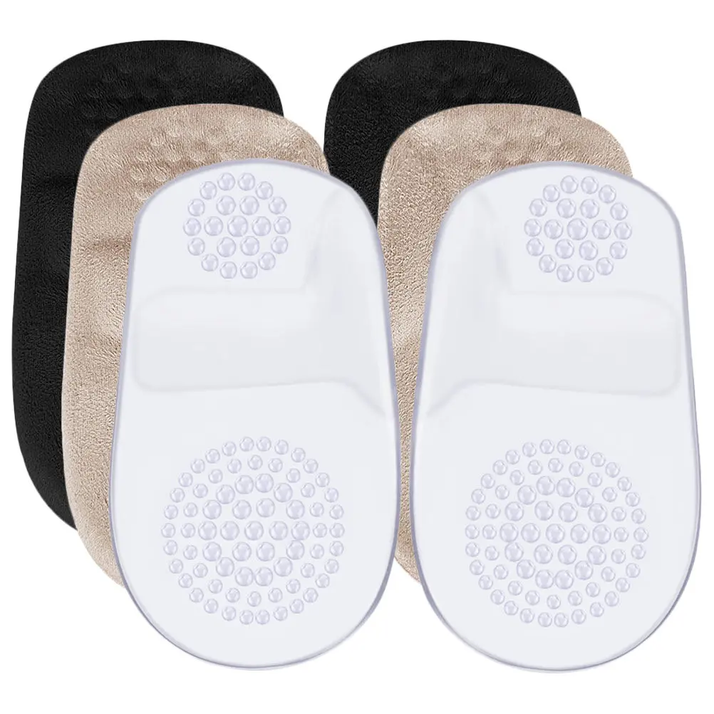 

3 шт. гелевые подушечки для пяток, защитные вкладыши для высоких каблуков, предотвращающие мозоли, подходят для обуви с широким носком, аксессуары для обуви