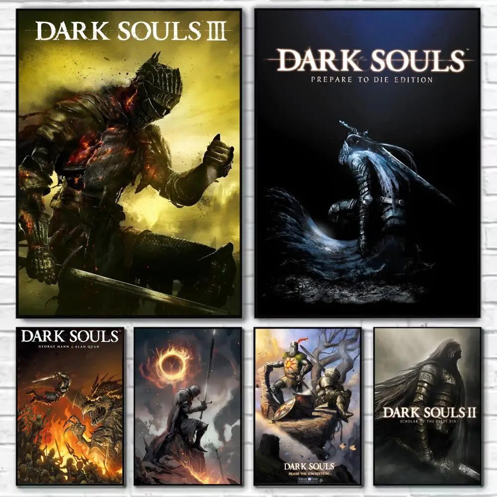 Classic Game D-Dark-S-Souls 3 Painting Wall Art HD Canvas Oil Painting Posters Prints Home Bedroom Living Room Decor Gift