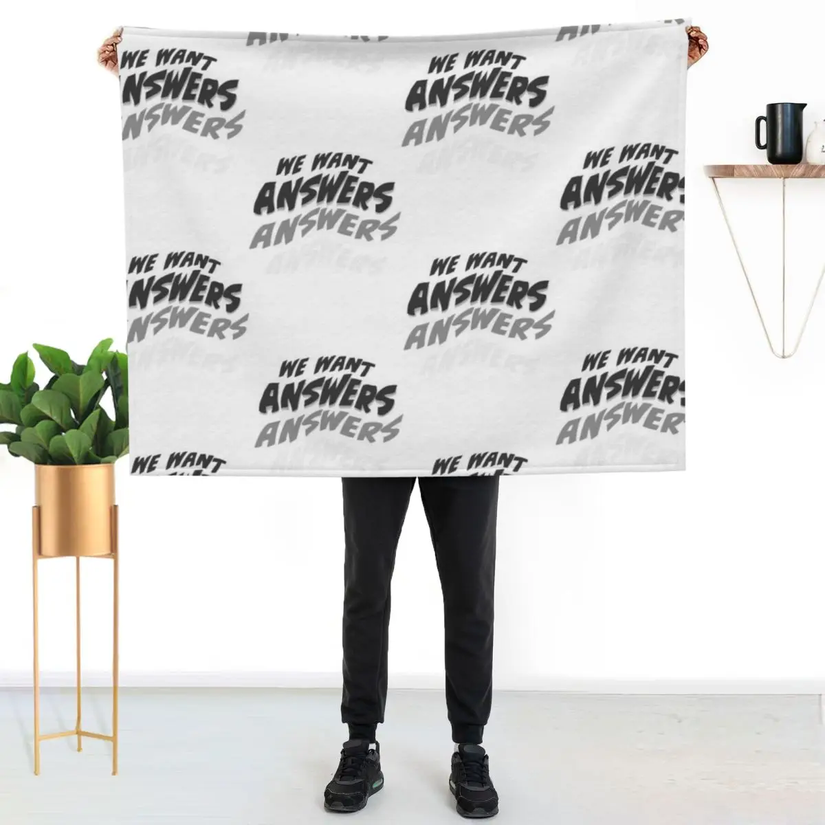 Ghost Adventures - We Want Answers Throw Blanket Modern Design Soft Blanket for Home Decor