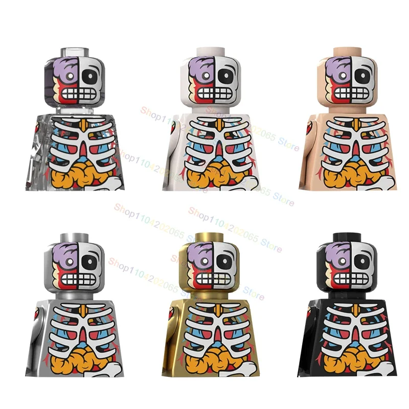 

Anatomy Transparent Action Figures Accessories Anime Bodys Muscle Skeletal Building Blocks Kids Toys Gifts D8005A D8005B D8005C