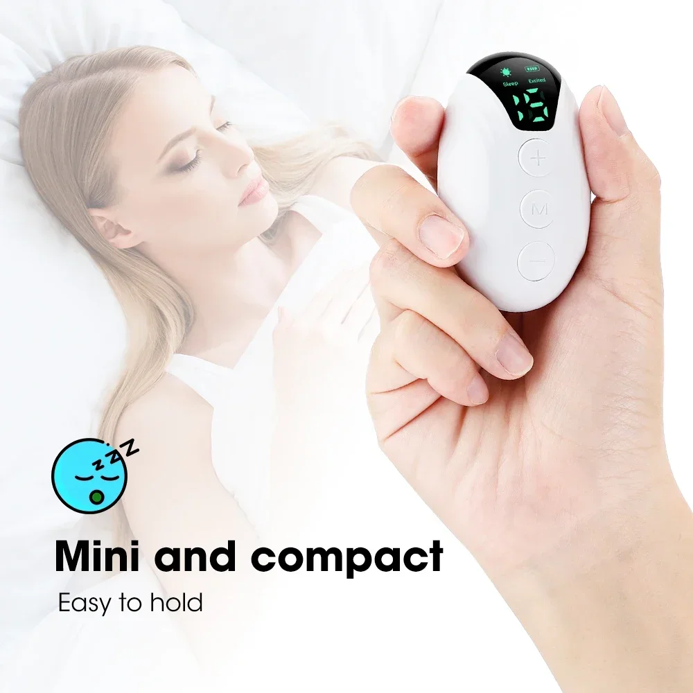 Handheld Sleep Aid Microcurrent Pulse Device Hypnosis Insomnia Mental Stress Pressure Relief Anxiety Eliminat Relax