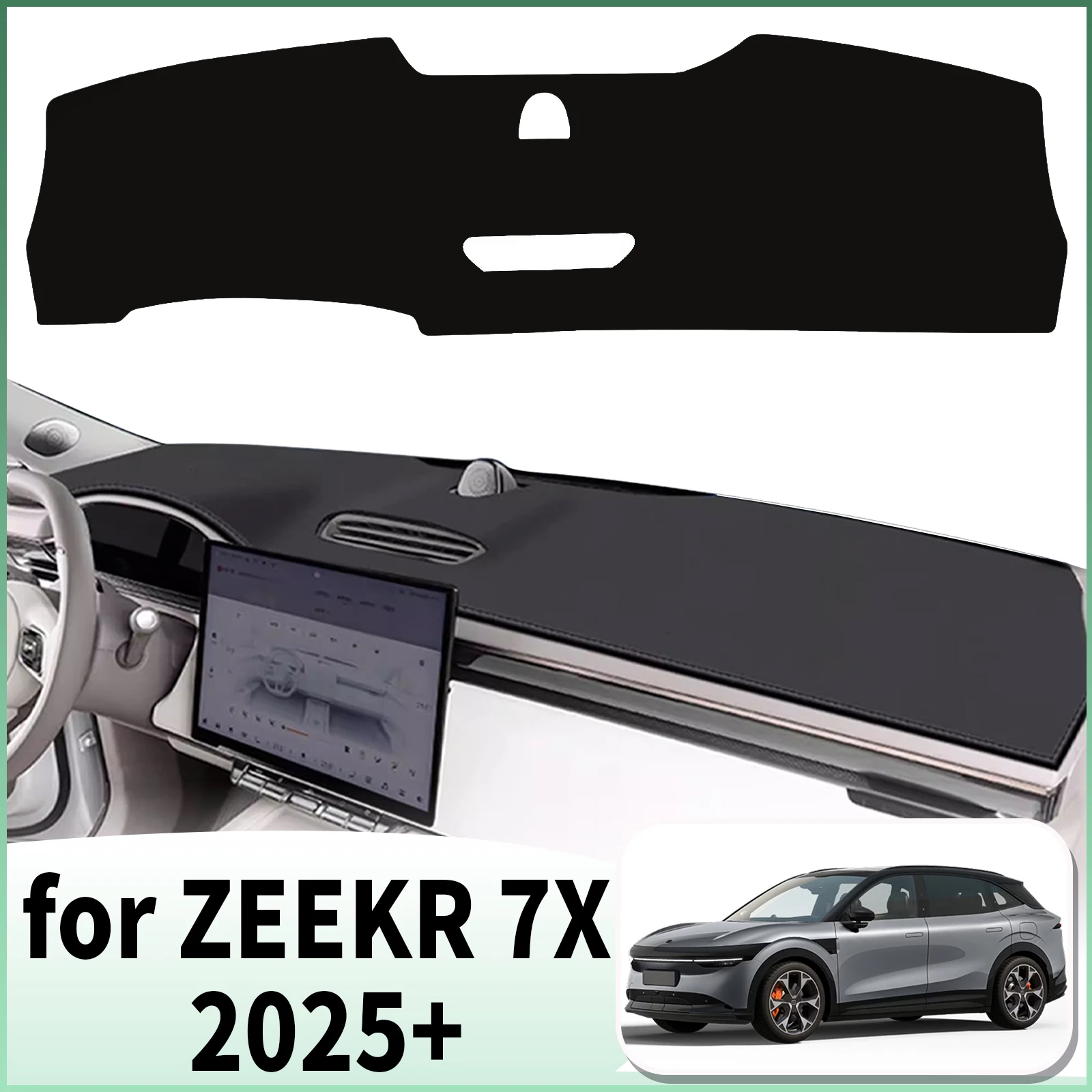 

fit for ZEEKR 7X 2025 2026 2027 Car Dashmat Dashboard Cover Pad Accessories DashMat Sunshade Protective Carpet Leather
