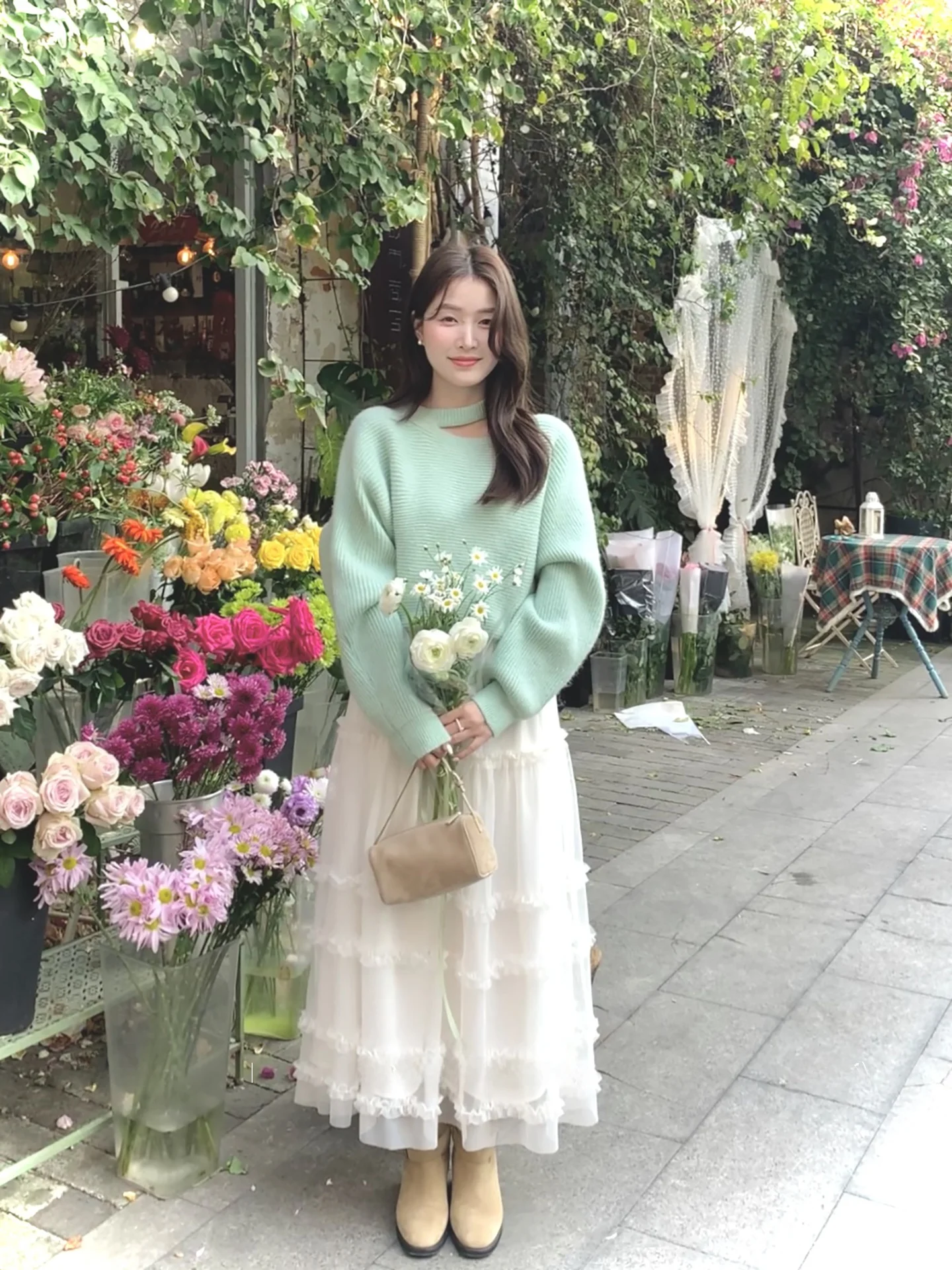 

Легкая юбка Miao Flowing Cloud в корейском стиле, осенне-зимняя, средней длины, универсальная, для повседневной носки, юбка-кейк