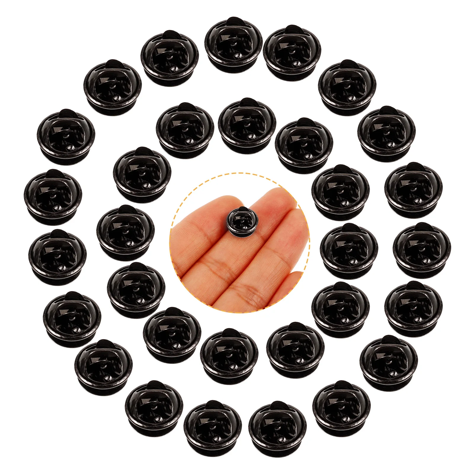 

1 Set Backs For Enamel Pins Lapel Jewelry Making Diy Craft Clutch Pin Replacement Locking Metal Pin Holder Service Bars Brooch