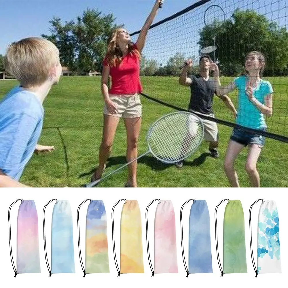 

Multicolor Badminton Rackets Bag Polyester Large Capacity Racquet Pouch Cover Gradient Wear Resistant Protective Sleeve