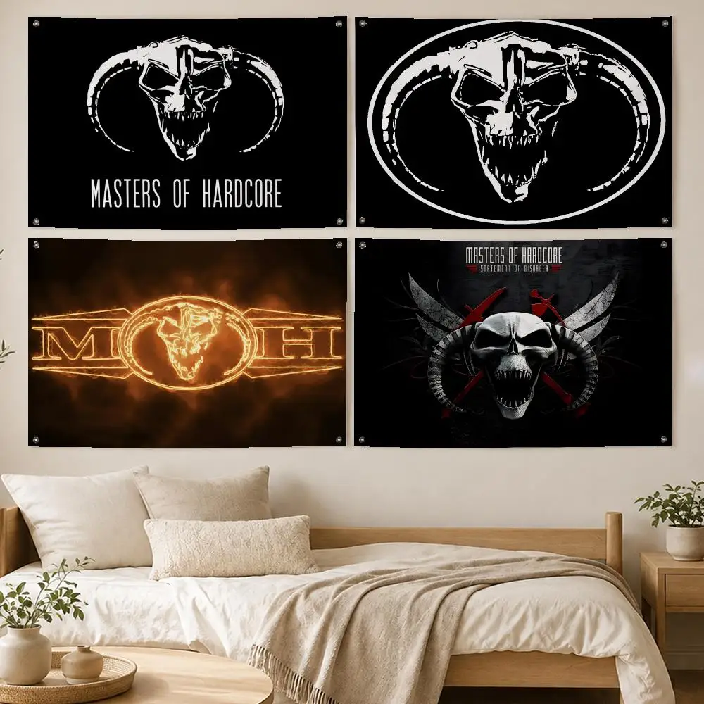Hardcore Event Masters Flags Room Bedroom Home Outdoor Wall Hanging Concert Printed Background Decoration Art Banne