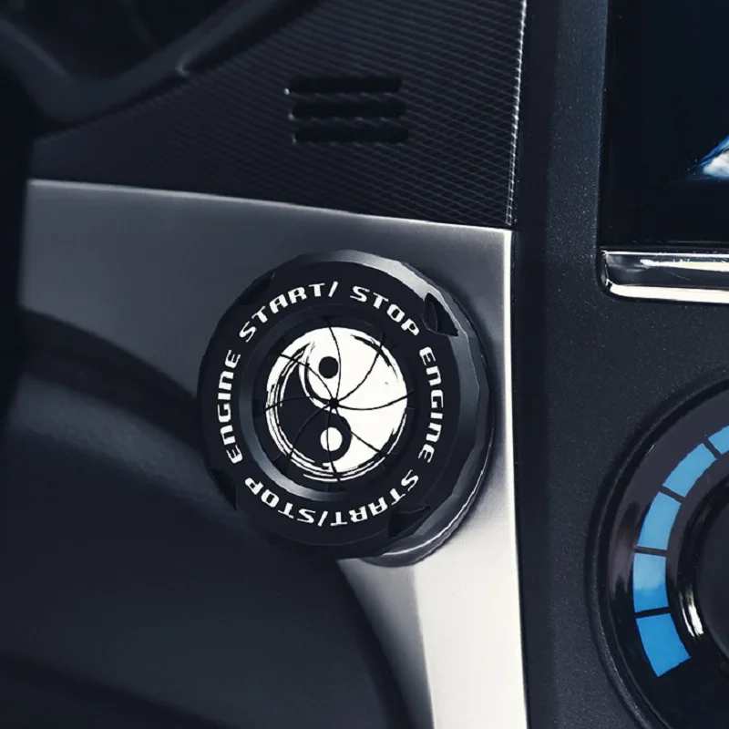 Car Engine start Button Cover Car Interior Decor Engine Ignition Start Switch Protective Cover Motorcycle Start Ring