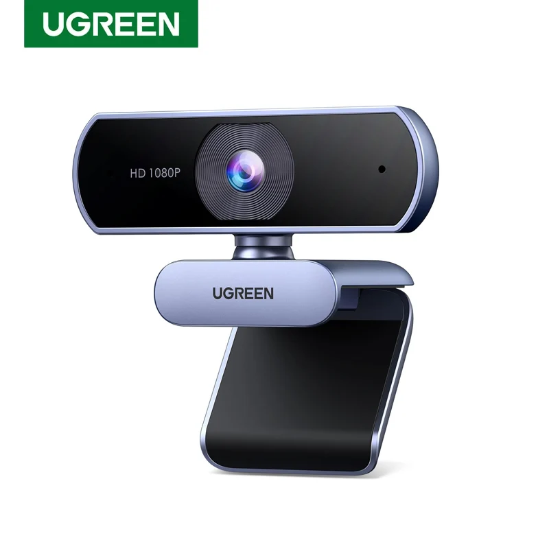 UGREEN CM678 360 Rotation Webcam Microphone Full 1080P HD USB Camera FOV Noise Canceling Video Webcam for Streaming