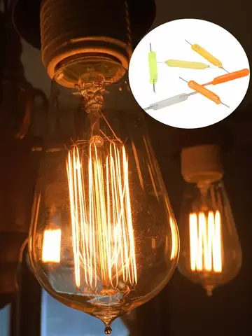 10PCS Multicolour COB LED Filament 3V Edison Bulb Lamp Parts Incandescent Light Diodes Accessories Holiday Lighting Decoration