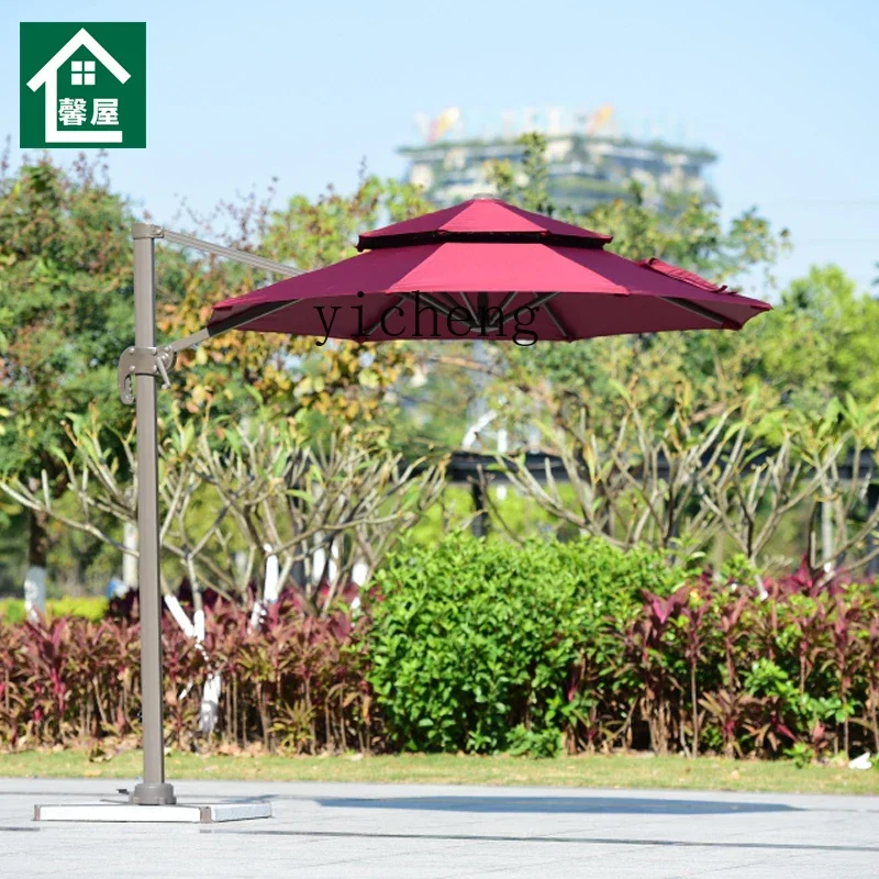 ZC cafe parasol, outside the commercial street stall round Roman umbrella advertisement can print LOGO outdoor umbrella